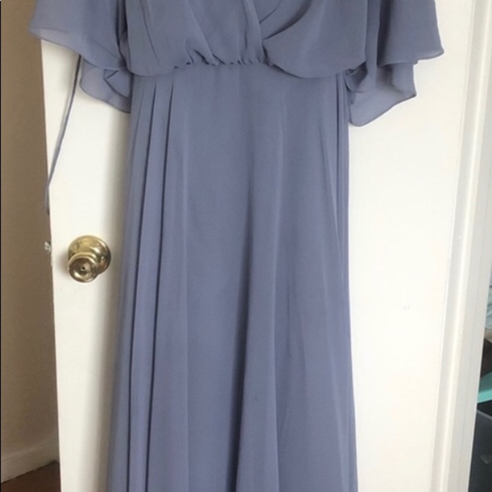 Dusty Blue Maxi Dress